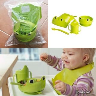 Set ăn dặm IKEA ếch xanh