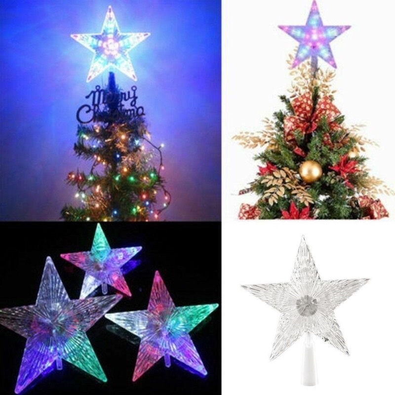 Ngôi sao đèn LED trang trí cây thông Noel 31L LED