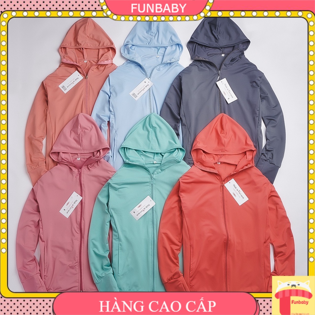 Áo khoác chống nắng cho bé gái và bé trai 6-14 tuổi, Áo chống nắng trẻ em thoáng mát