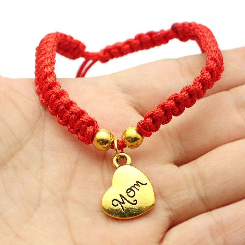 Vòng đeo tay bện dây may mắn Kabbalah quà tặng nhân dịp Ngày của Mẹ
