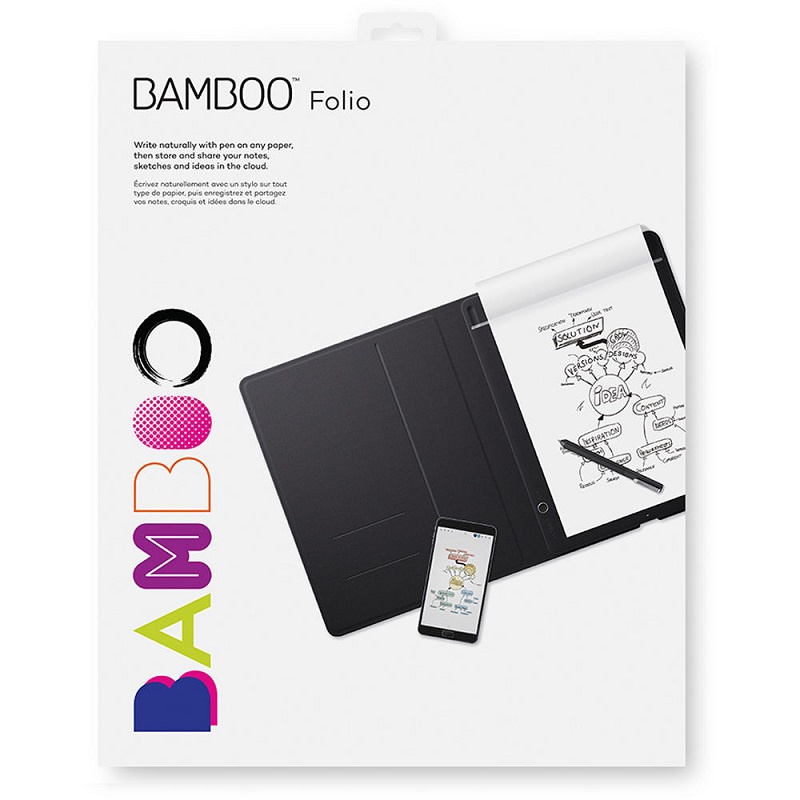Sổ Ghi Chú Điện Tử Wacom BamBoo Slate - Small (CDS-610S/G0-CX) - Viết tự nhiên bằng bút trên bất kỳ giấy nào Bảng vẽ LCD