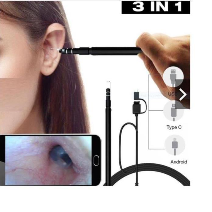Camera nội soi tai mũi họng hút ráy tai Visual Earwax Clean Tool (an toàn cho trẻ) | BigBuy360 - bigbuy360.vn