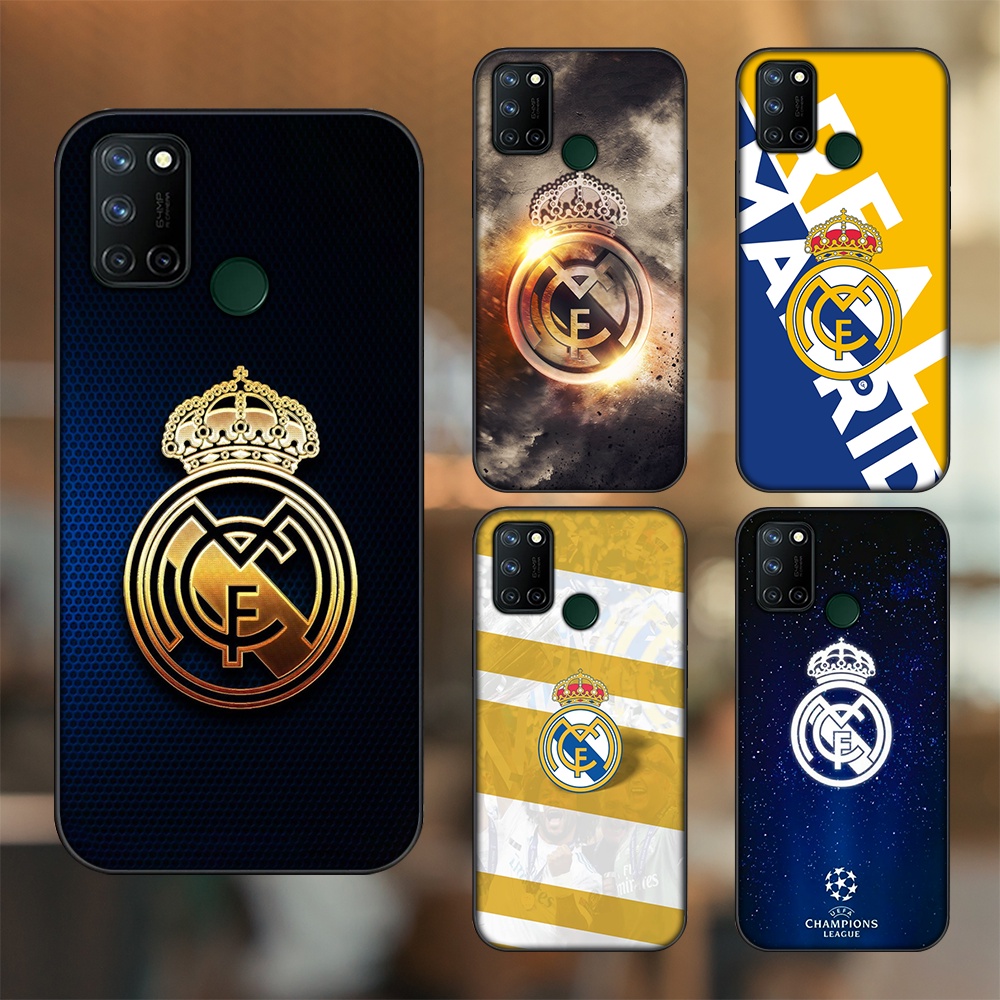 Ốp lưng Realme C17, 7i viền đen in hình Real Madrid
