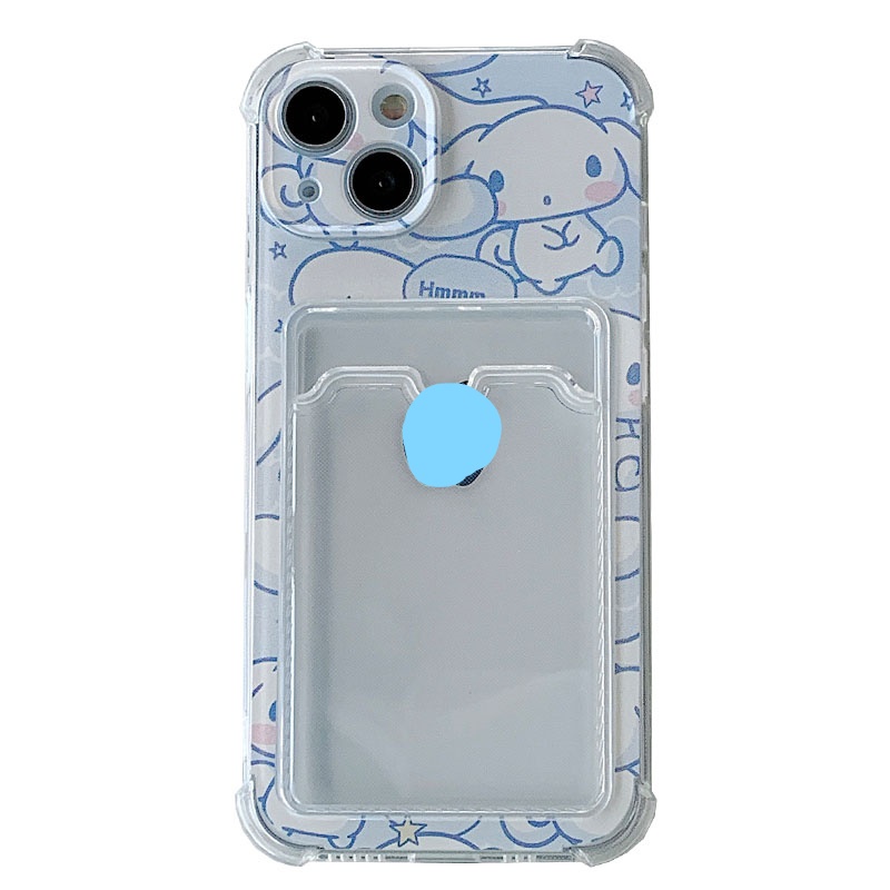 Ốp Điện Thoại Chống Sốc In Hình Cinnamoroll Hoạt Hình Đáng Yêu Có Ngăn Đựng Thẻ Bảo Vệ Toàn Diện Cho