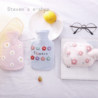 Túi Chườm Nóng Bằng Cao Su Flannel Dày Dặn Tiện Dụng