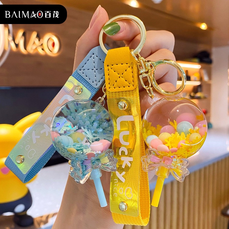 Móc Khóa Hình Viên Kẹo Mút Dễ Thương