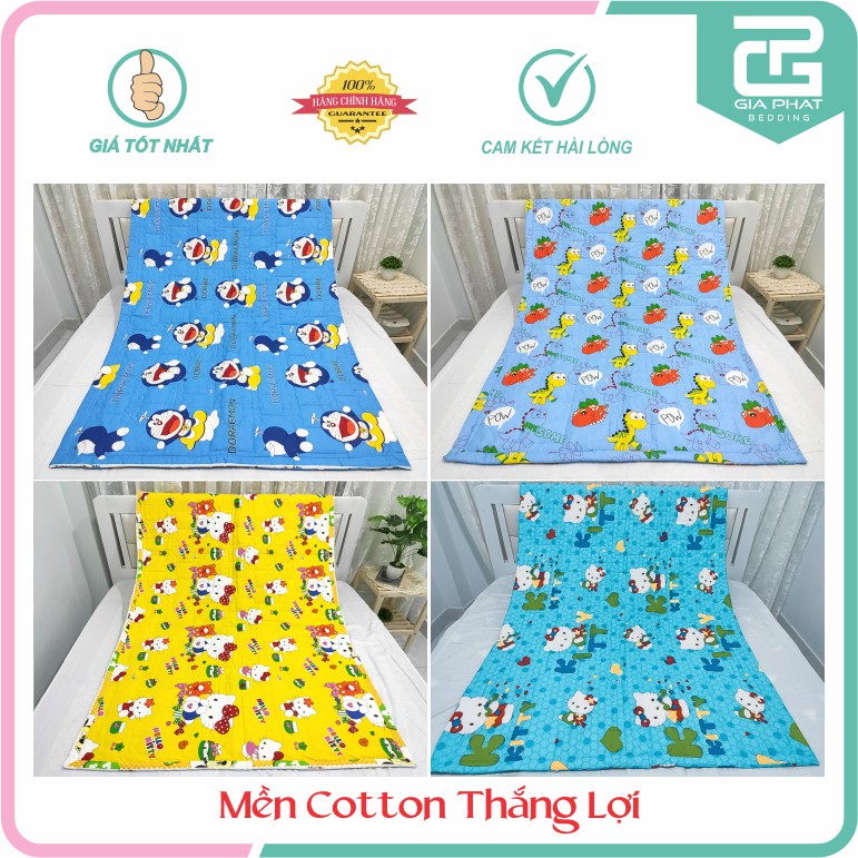 Mền nhà trẻ, Chăn 100% Cotton Thắng lợi cho bé KT 1,2m ×1,6m
