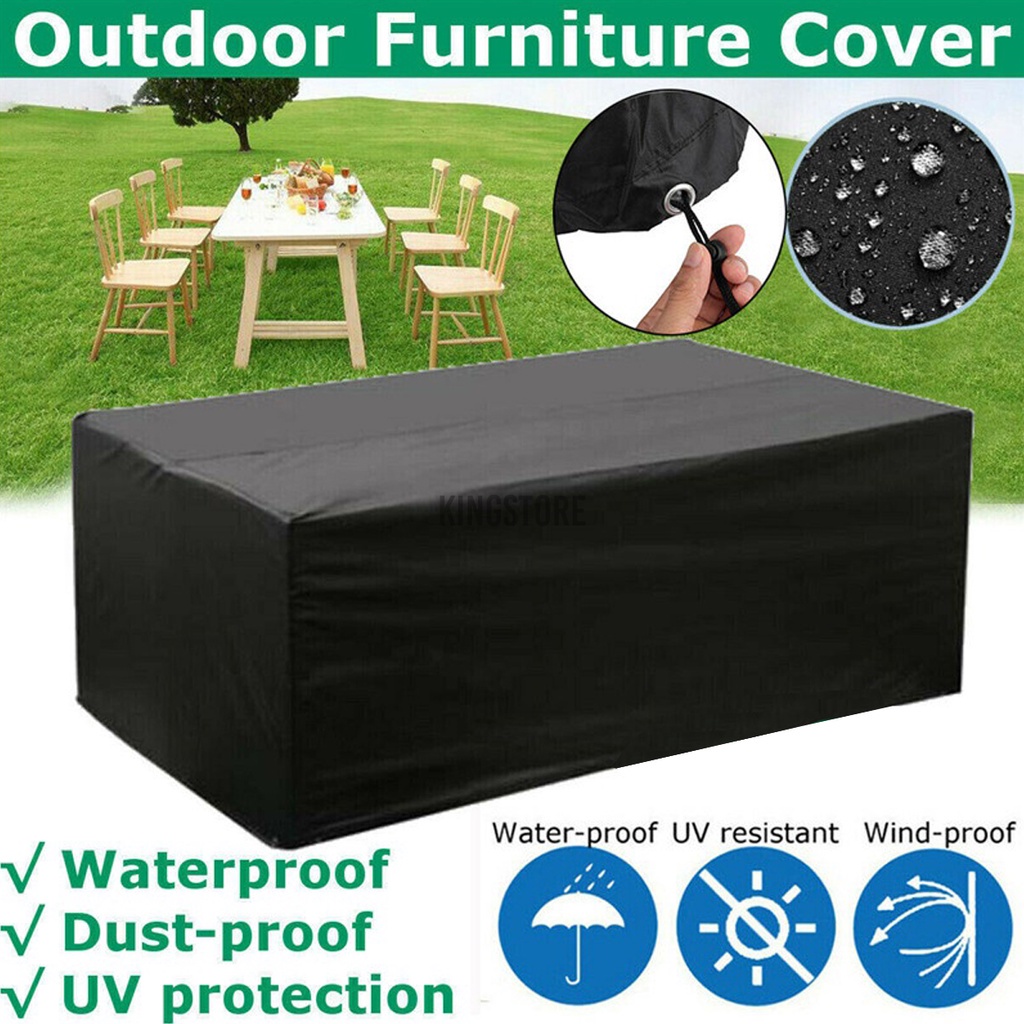 Bạt phủ bàn ghế ngoài trời 420d chống thấm nước tia uv 315x160cm