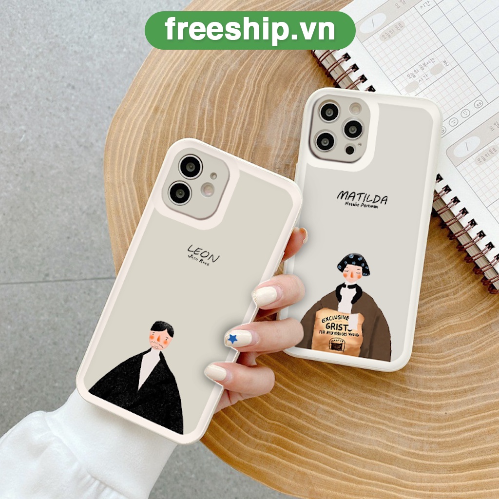 Ốp lưng iphone LEON cạnh vuông 6/6plus/6s/6splus/7/7plus/8/8plus/x/xr/xs/11/12/13/pro/max/plus/promax