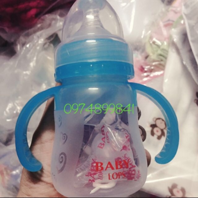 Bình sữa silicone cầm tay Baby dung tích 150ml ( tặng kèm 1 núm ty và núm thìa)