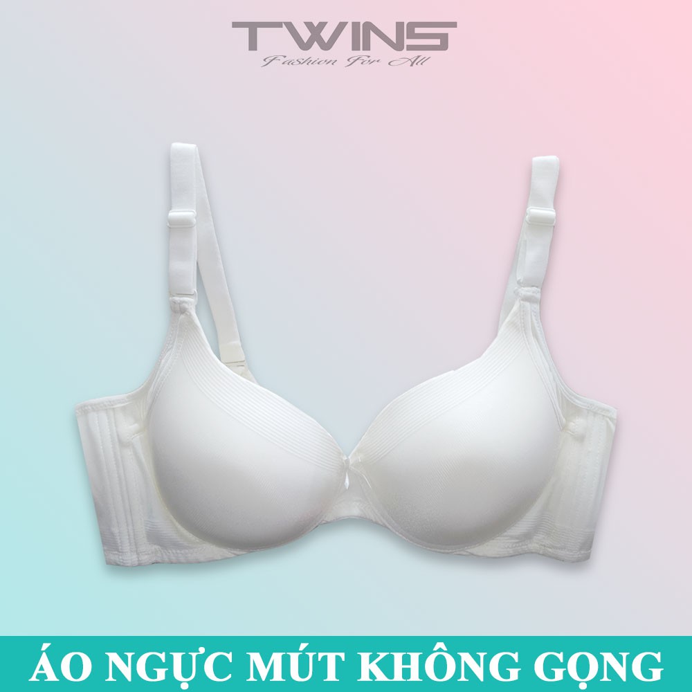Áo ngực không gọng nữ nâng ngực Lovely 3074 mút dày mềm mịn cúp xéo màu trơn size 34-36-38