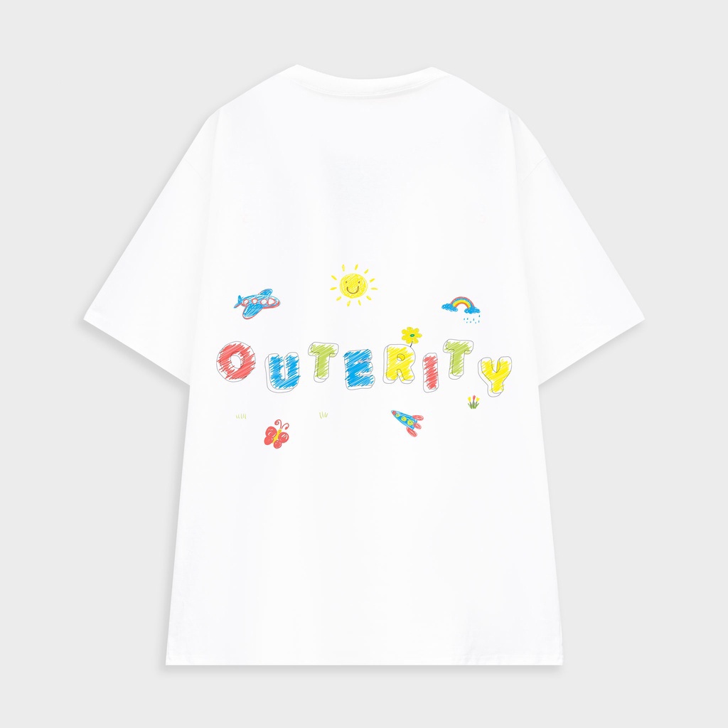 Áo thun Tee Color Outerity áo unisex from rộng Oversize ( V203 )