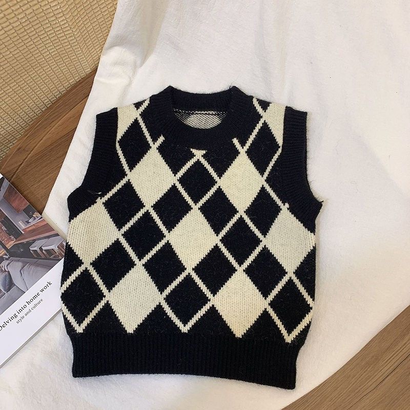 Áo Sweater Dệt Kim Không Tay Nhiều Màu Sắc Thời Trang Xuân Thu Dành Cho Bé Trai