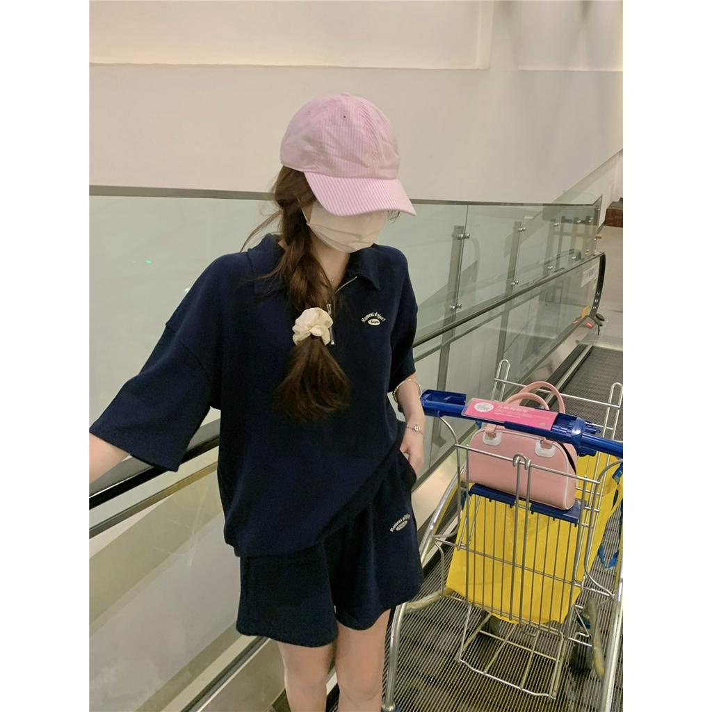 Set Áo POLO Thêu Họa Tiết 51800 Và Quần Short Thời Trang Trẻ Trung