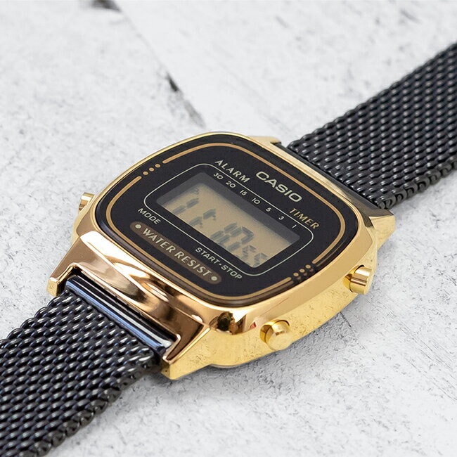 Đồng hồ nữ dây kim loại chính hãng Casio LA670WEMB-1