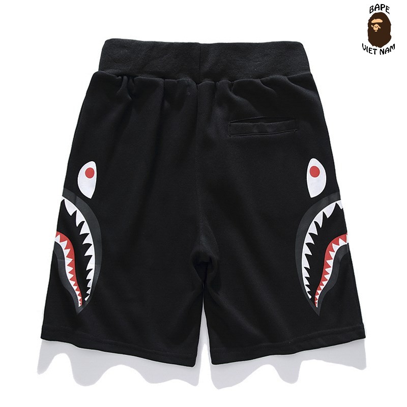 Short Bape Double Shark black, Quần đùi Bape Cá Mập Shark SS2020 Bape Việt Nam