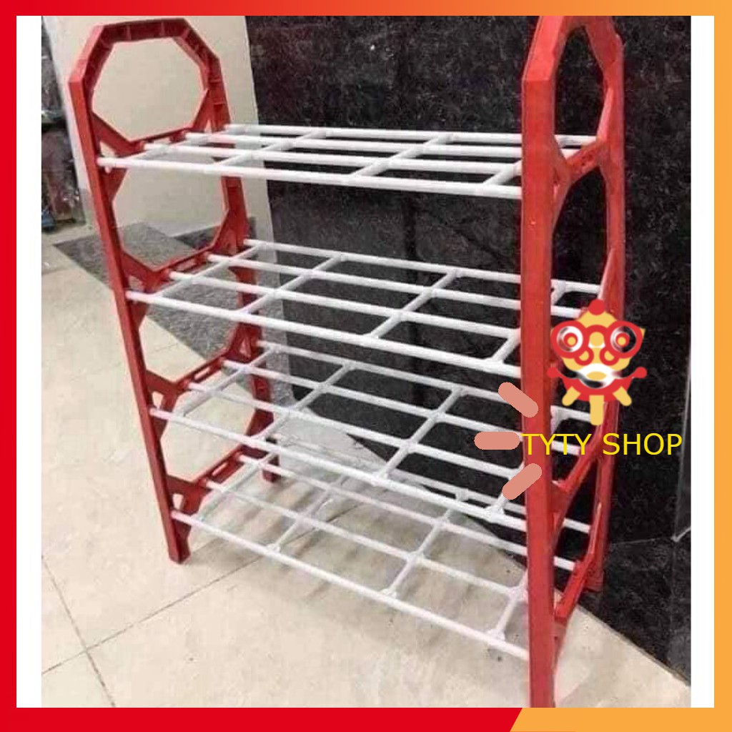 MỚI Kệ Để Giày Dép 4 Tầng Bằng Nhựa siêu bền, siêu rẻ, siêu đẹp TYTYSHOP