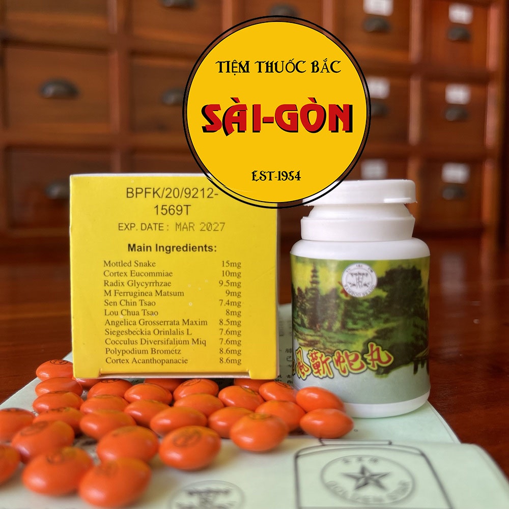 Khu Phong Kỳ Xà Hoàn Malay Hộp 30 viên Bamboo Brand