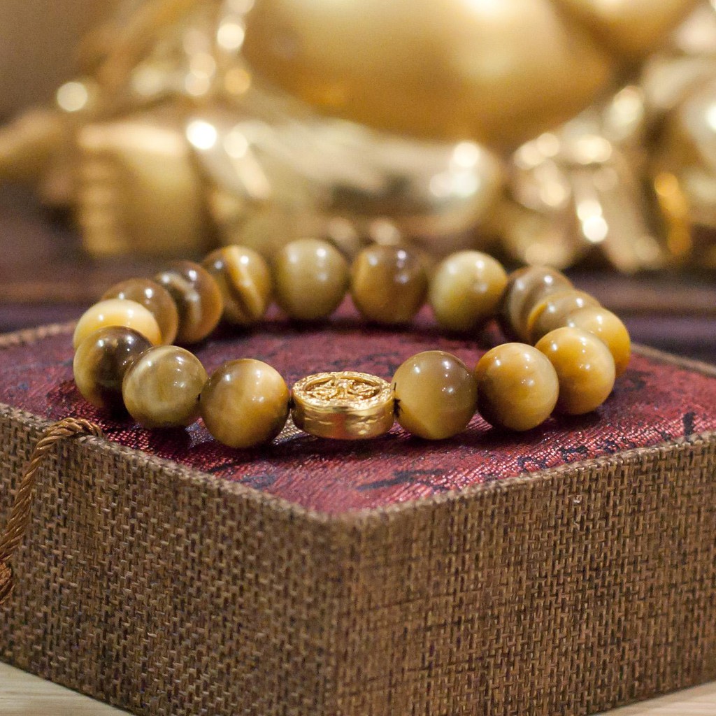 Vòng phong thủy vàng pháp luân trụ 12 ly V64-12 -SP 1