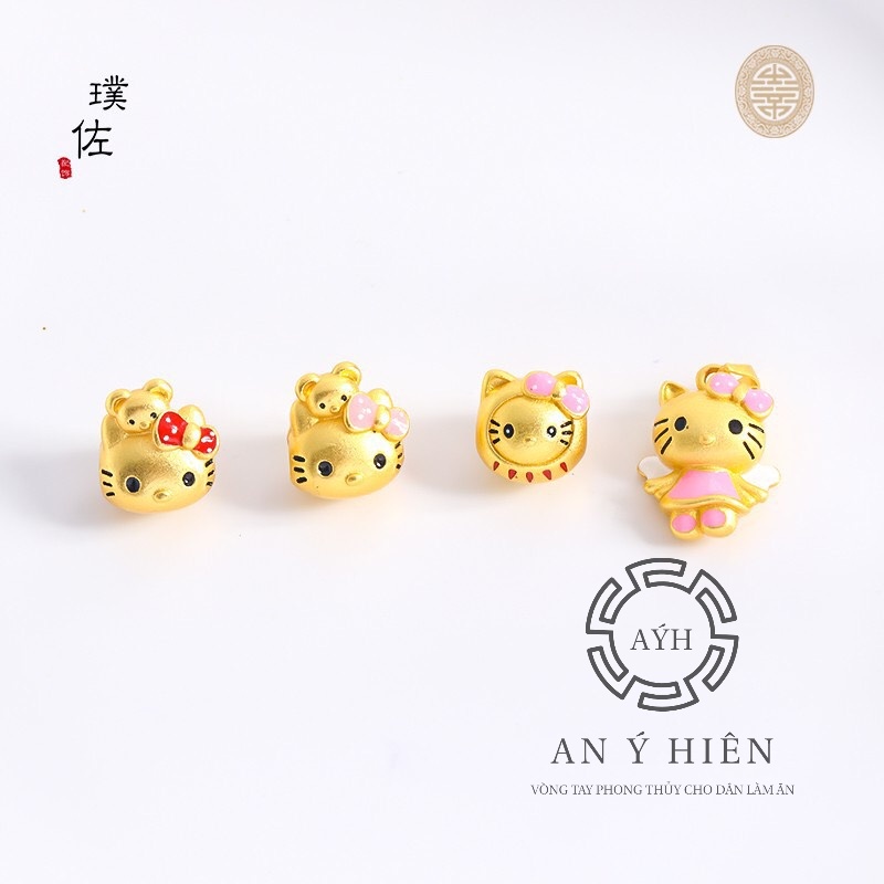 Charm Kitty Gấu Hồng #C517 ( An Ý Hiên)