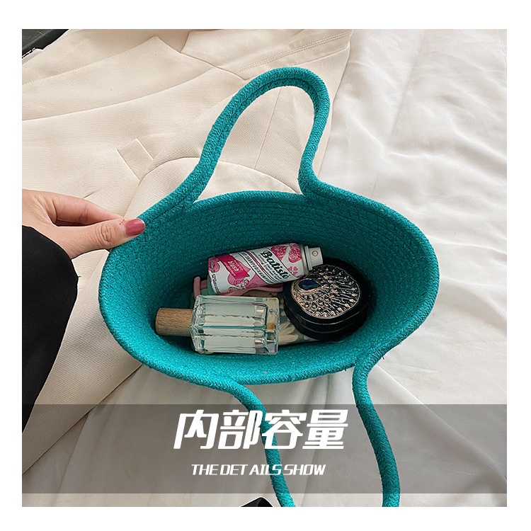 Túi cói JASMIN NOIR thiết kế màu trơn đơn giản thời trang cho nữ