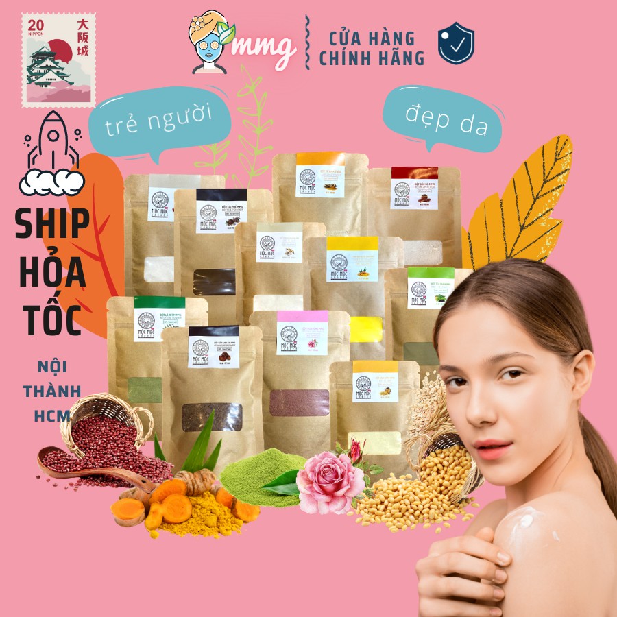10 loại bột thiên nhiên hữu cơ đẹp da giảm cân thanh lọc cơ thể MMG