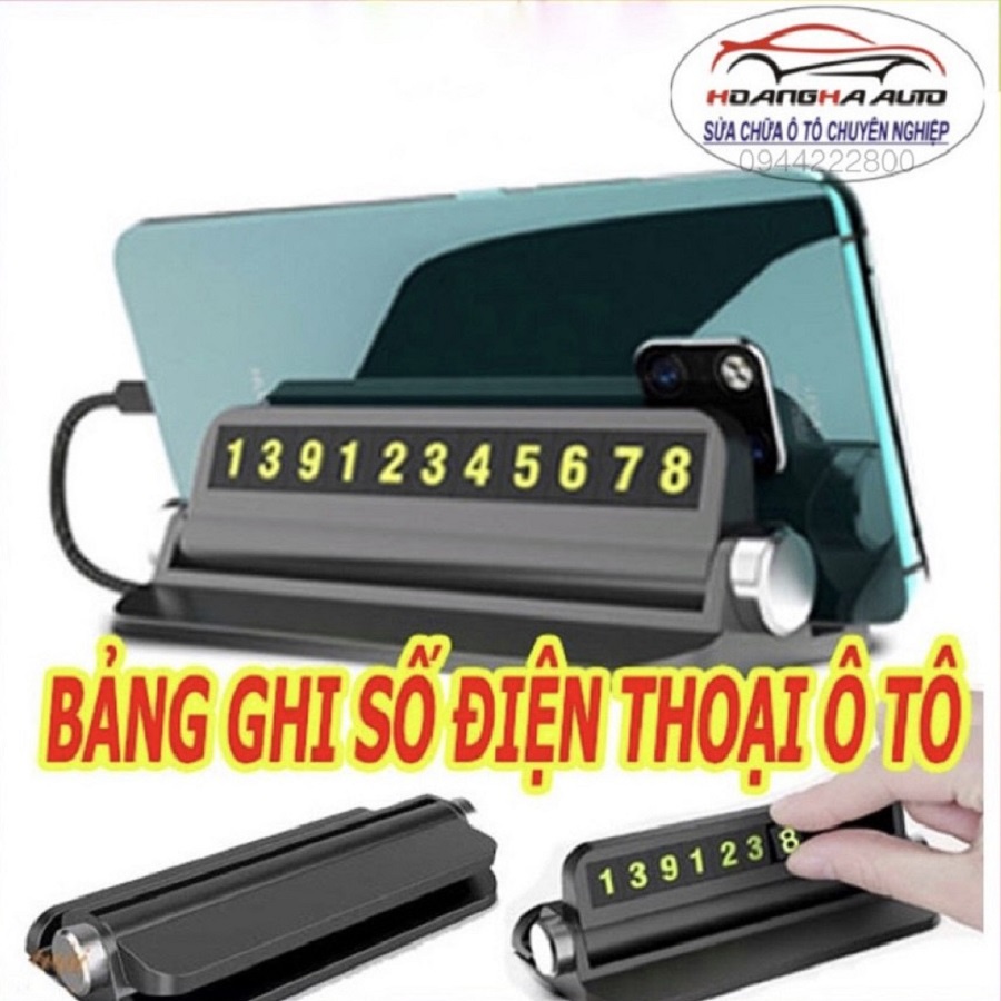 BẢNG GHI SỐ ĐIỆN THOẠI Ô TÔ - ĐẶT TRÊN TAPLO HỖ TRỢ DỪNG ĐỖ