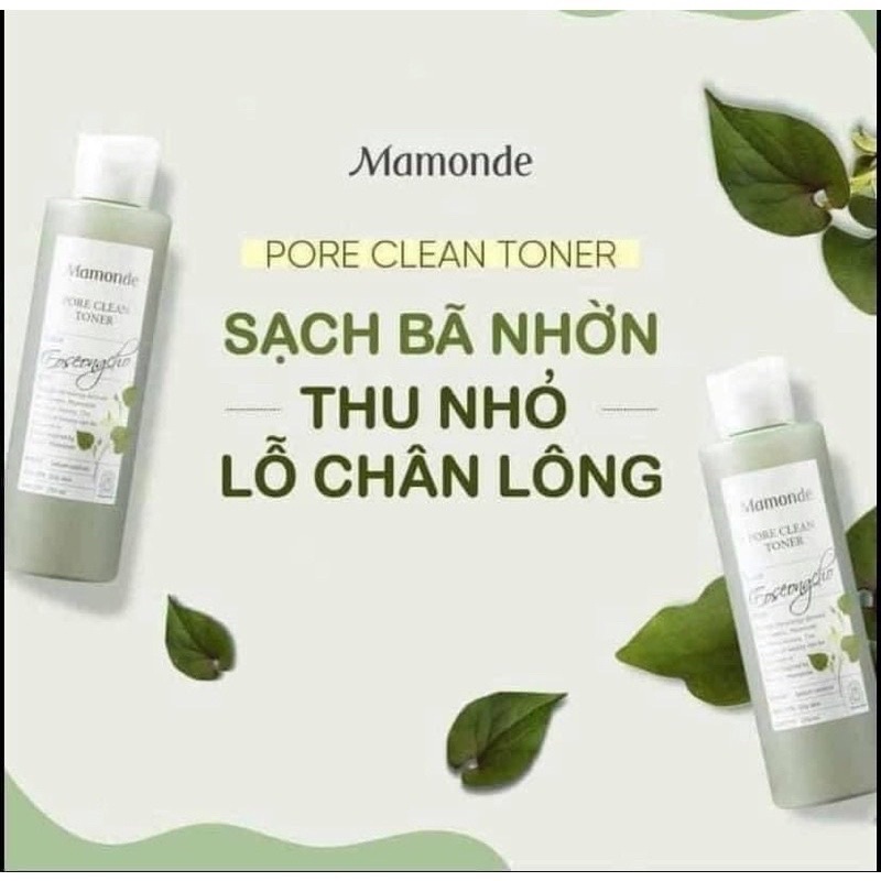 Nước Hoa Hồng Diếp Cá Mamonde Pore Clean Hàn Quốc Giúp Làm Sạch Da, Cấp Ẩm Chai 250ml