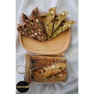 Biscotti nguyên cám Ý nhiều hạt ít calo ăn vặt ăn kiêng