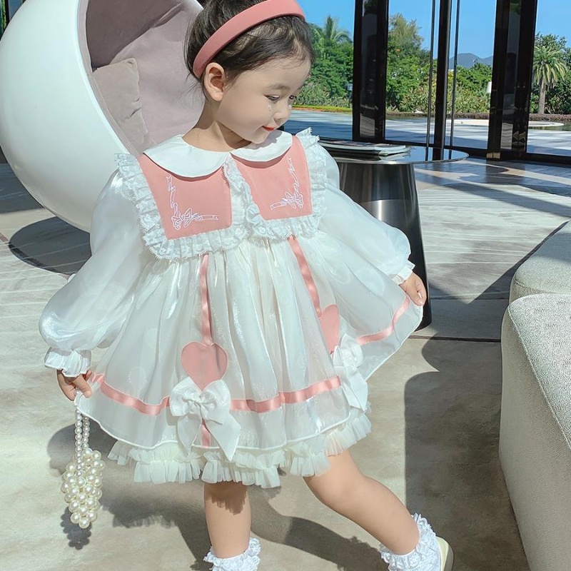 Đầm Công Chúa Phong Cách Lolita Thời Trang Xuân Thu Dành Cho Bé Gái