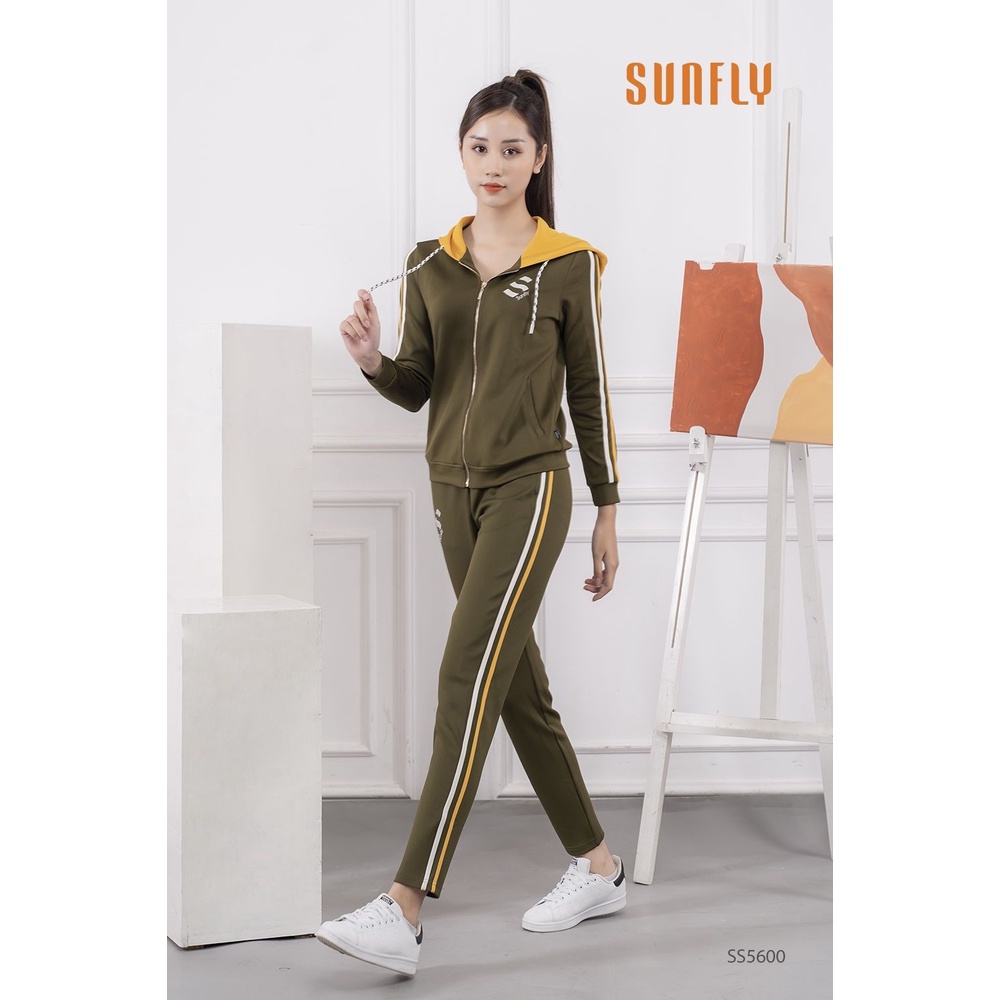 SS5600 - BỘ THỂ THAO POLY 2 DA KÉO KHÓA CÓ MŨ ÁO DÀI QUẦN DÀI