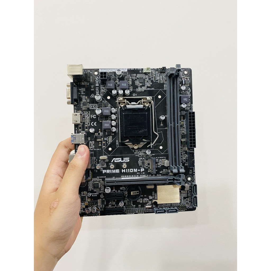 Main Asus EX-H110M-V Socket 1151 cho Thế hệ thứ 7/thứ 6 Core i7/Core i5/Core i3/Pentium/Celeron