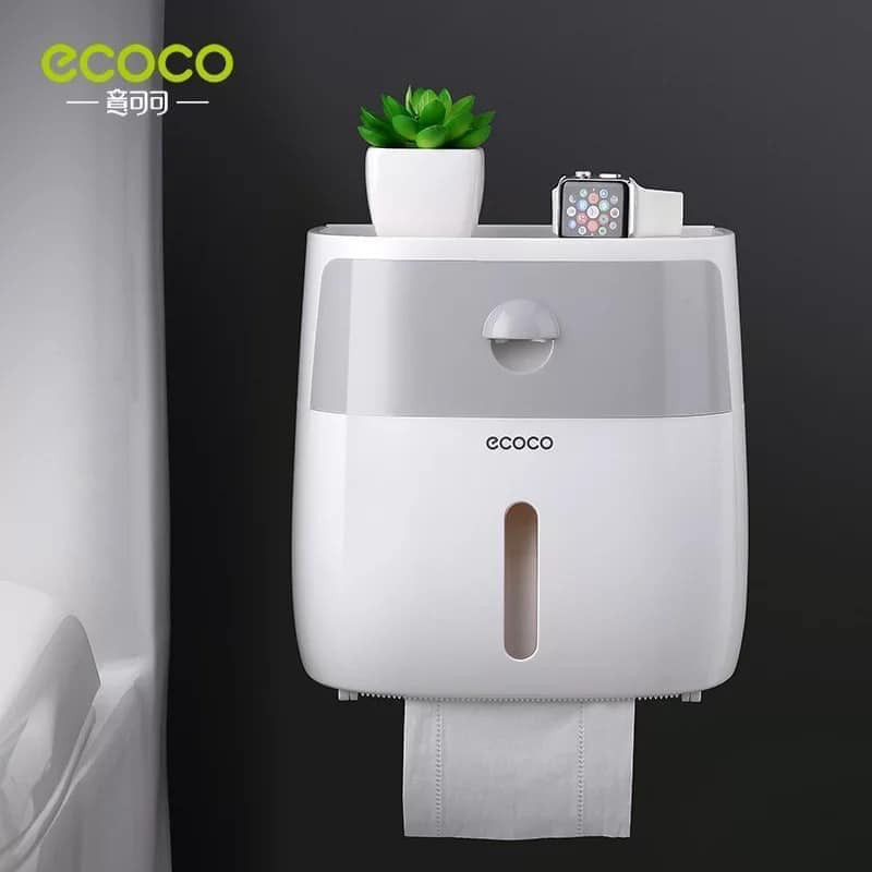 Hộp đựng giấy vệ sinh hai trong một ecoco