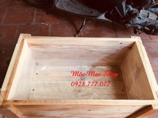 Chậu gỗ trồng cây D40*R25*C24