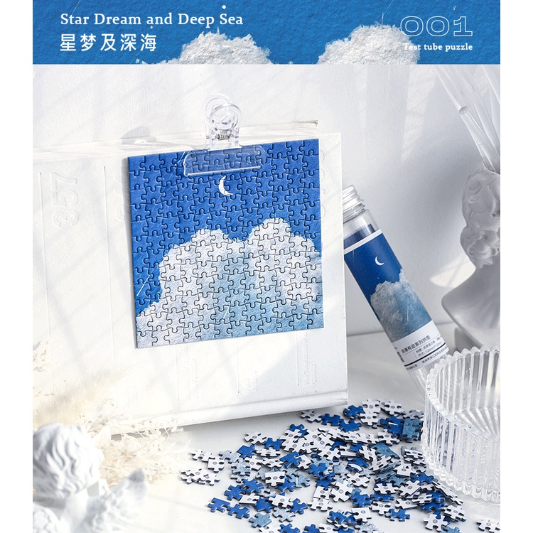 Bộ tranh xếp hình mini puzzle vintage aethetic decor trang trí phòng bàn học phụ kiện decor chụp ảnh THAT DREAM LAND