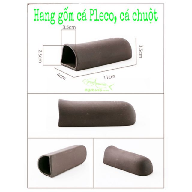 Hang gốm cho cá pleco cá chuột