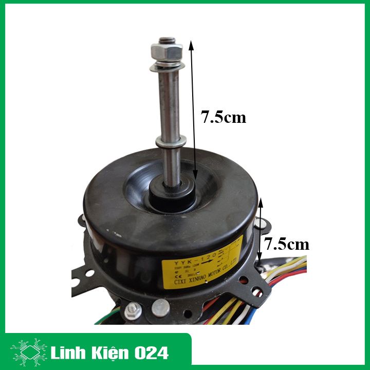 Motor, động cơ quạt hơi nước 220VAC 120W dây đồng trục 12mm