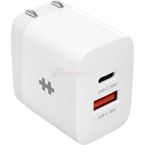 Cốc sạc HyperJuice 20W Charger 1USB 1Type-C HJ205/HJ205EU - Hàng chính hãng