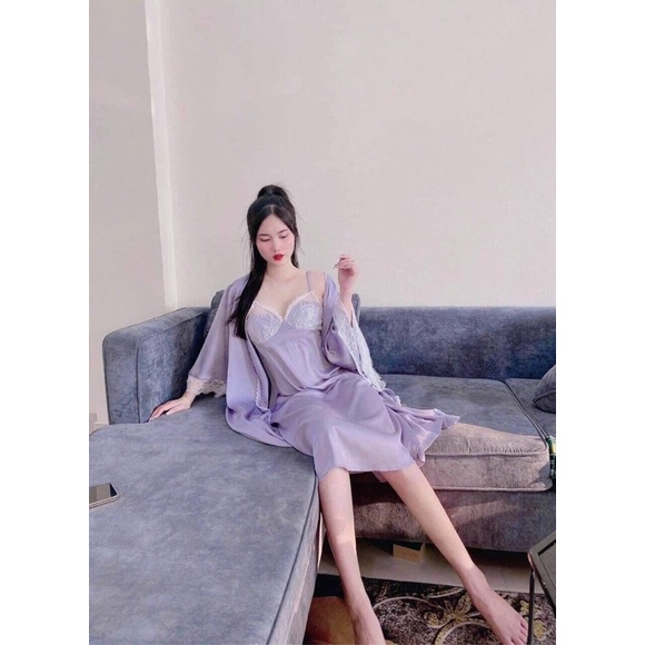 Set Váy Kèm Choàng Siêu Cấp, Chất Chuẩn Lụa Mát Và Mềm Cho Nữ Từ 40-56kg | BigBuy360 - bigbuy360.vn