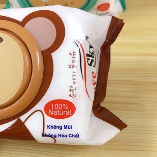 Khăn giấy ướt không mùi 80gram tiện lợi mang theo