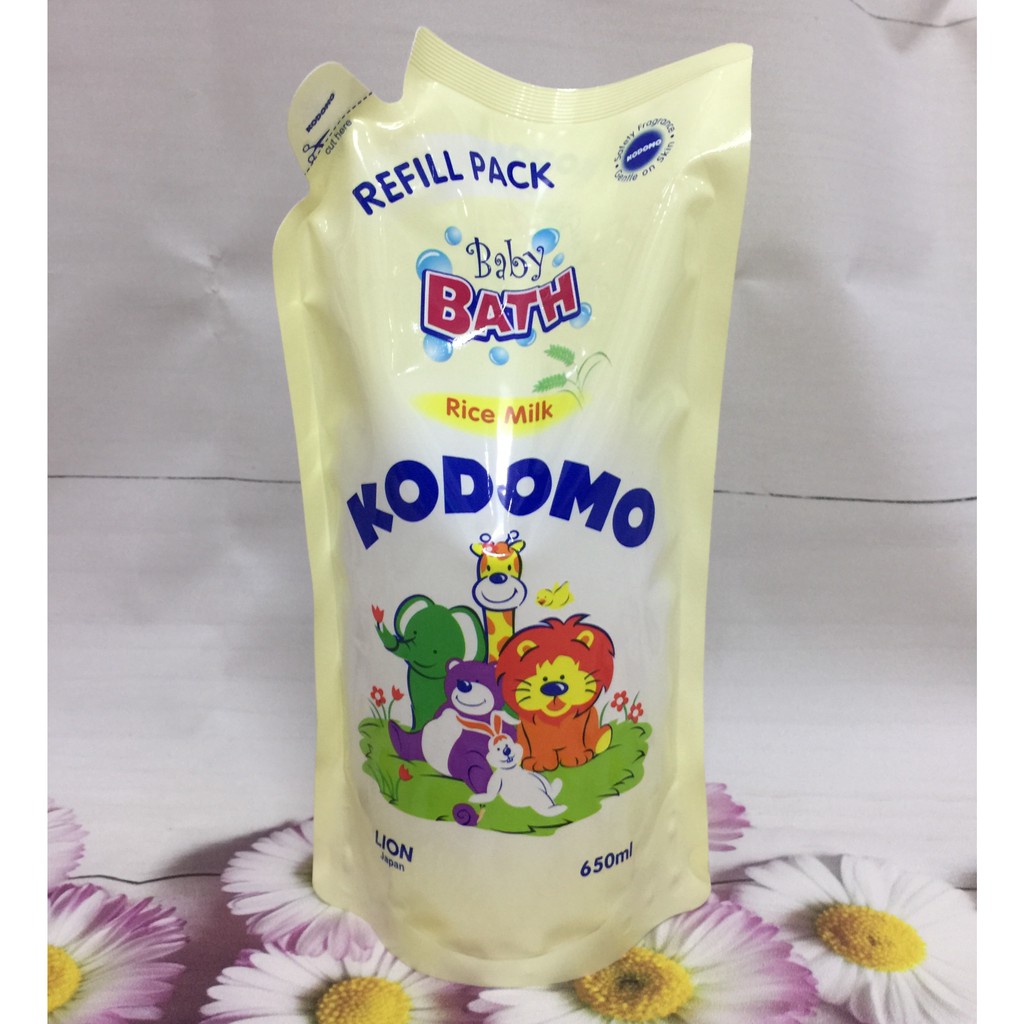 Sữa tắm Kodomo sữa gạo (túi thay thế 650ml)