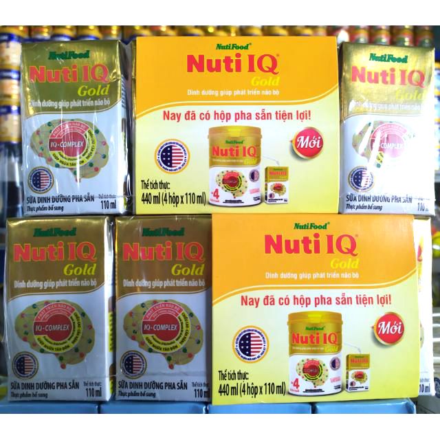 Lốc sữa Nuti IQ Gold 110ml