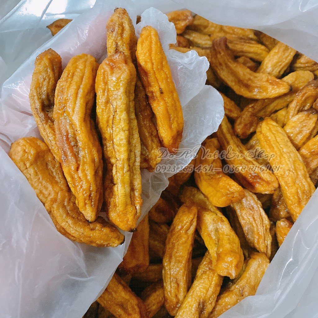 250gr - Chuối Cau Sấy Dẻo Mật Nguyên Trái