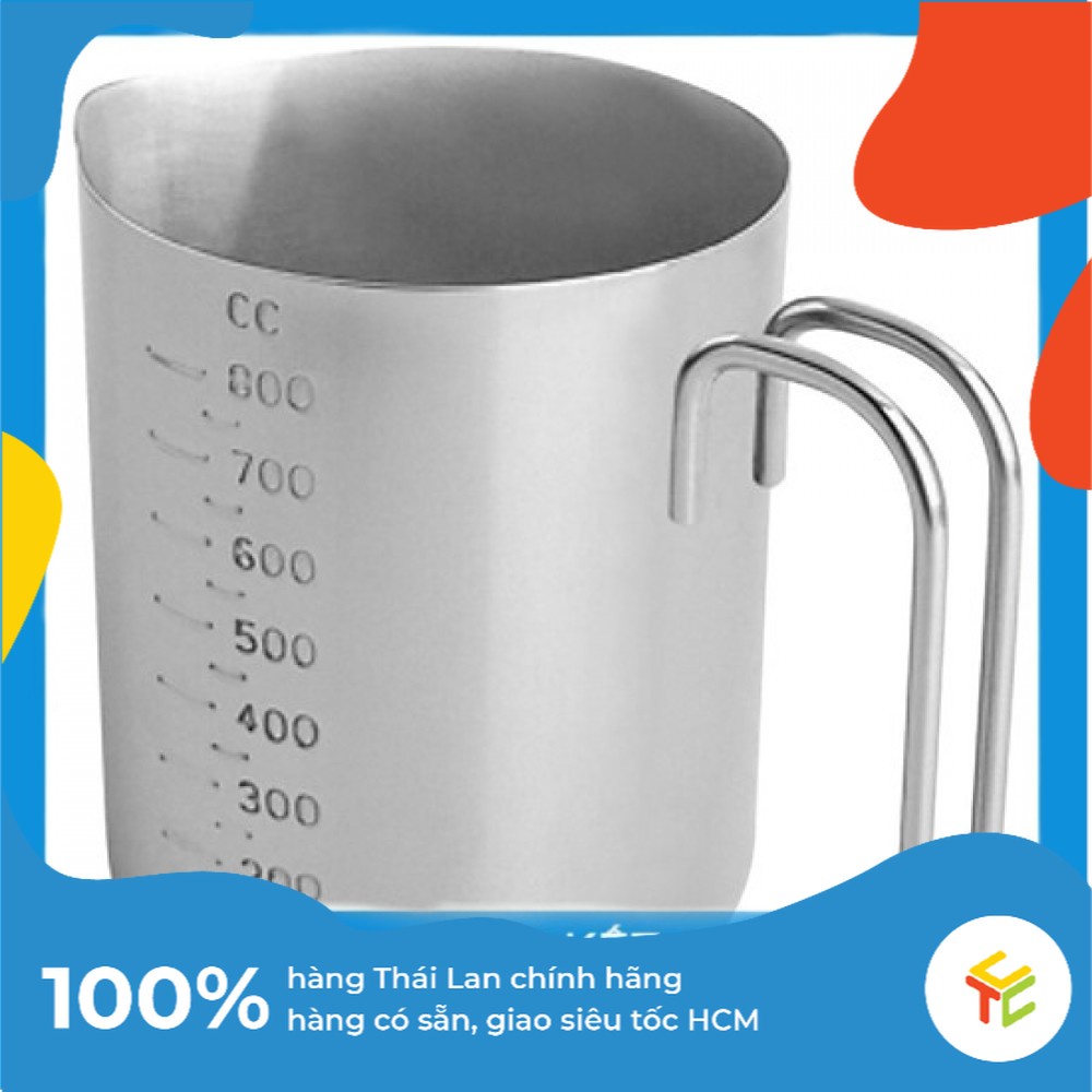 Ca Inox Có Vạch Đo Nước 800ml Zebra - Ca Đong Thể Tích Inox 304  Có Vạch Chia Nhập Khẩu Thái Lan