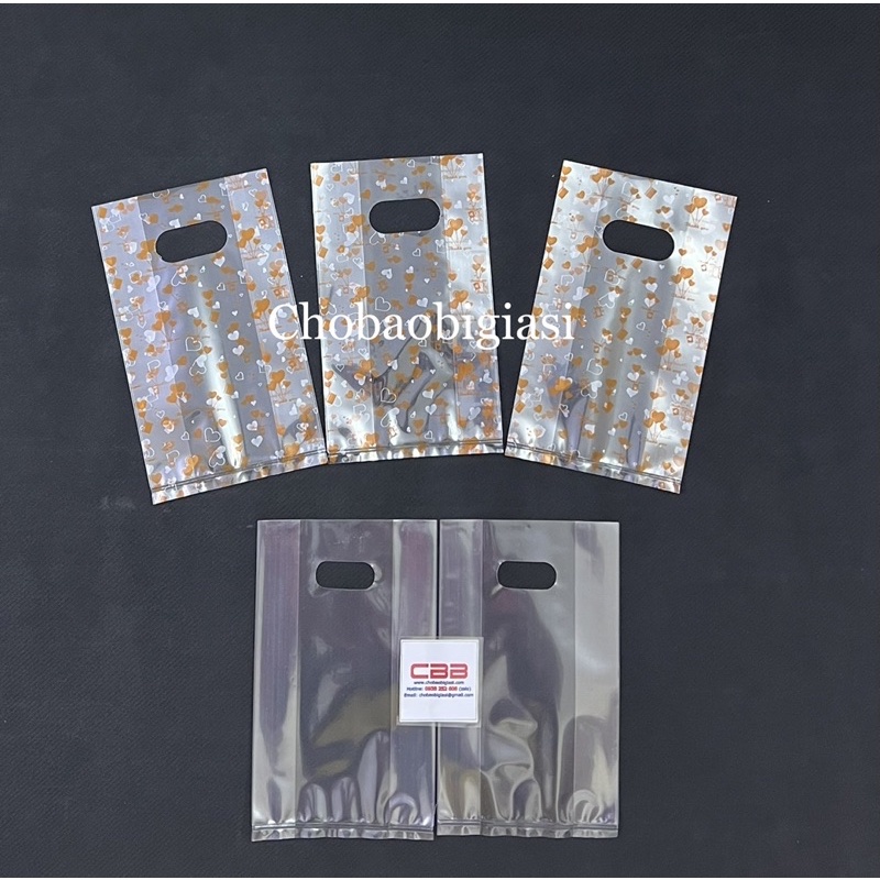 Túi hột xoài cỡ nhỏ 12x20cm đựng mỹ phẩm, phụ kiện, son phấn, chất liệu HD/PP