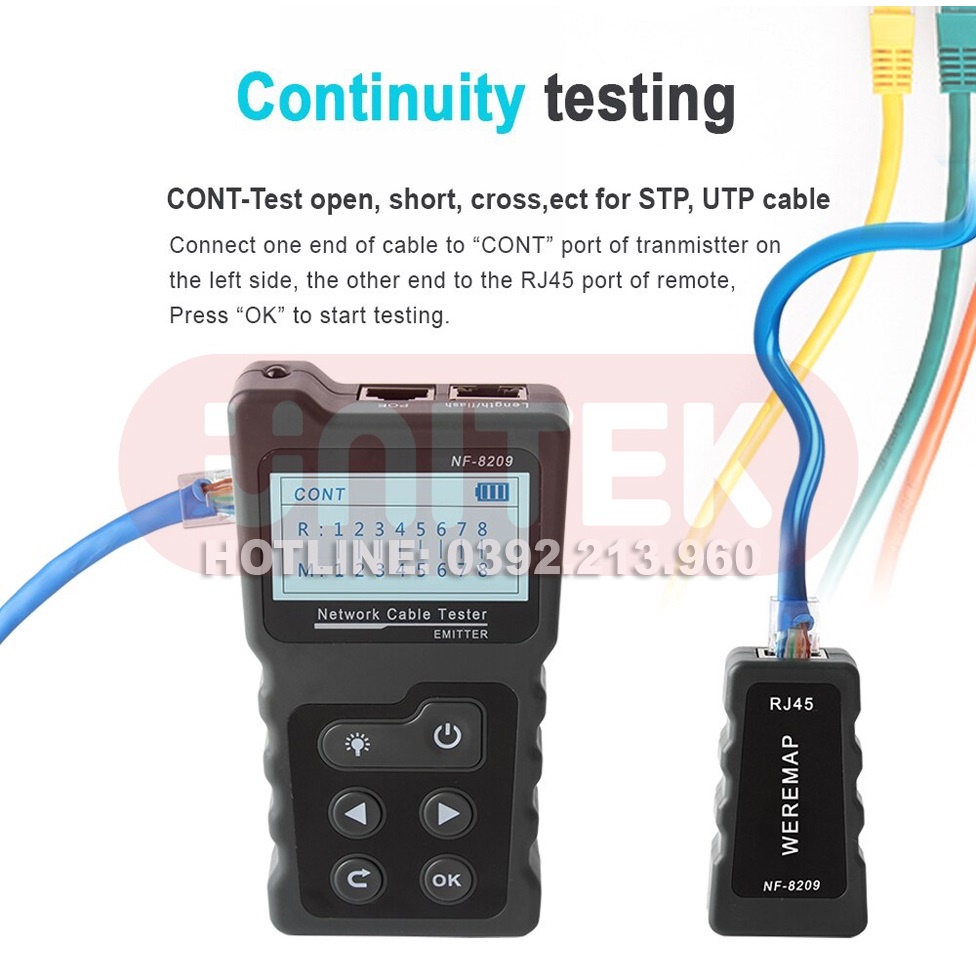 Máy Test Và Dò Cáp Mạng POE NOYAFA NF-8209 - NOYAFA hàng chính hãng