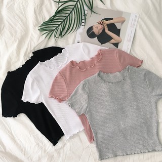 áo croptop thun gân