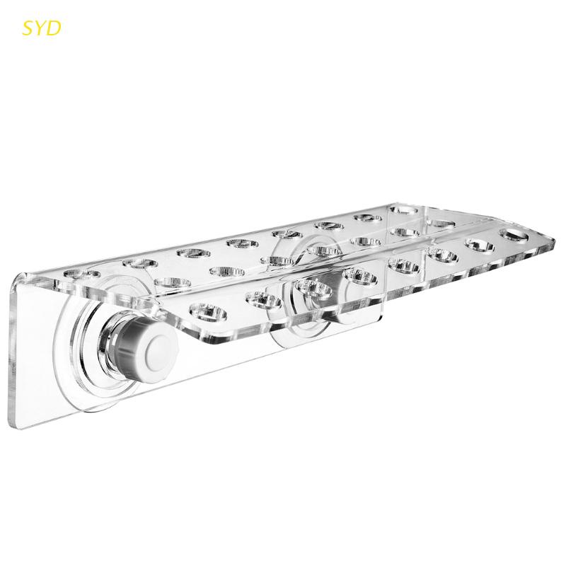 Giá đỡ 23 phích cắm hình san hô bằng acrylic bền có giác hút + 2 cốc hút