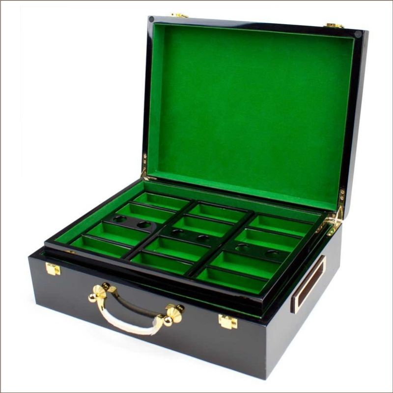 Vali gỗ đựng chip poker cao cấp