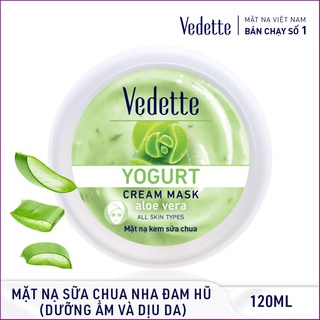 🥦 MẶT NẠ KEM SỮA CHUA NHA ĐAM 120ml VEDETTE - DƯỠNG DA ẨM & DỊU DA - TPM143
